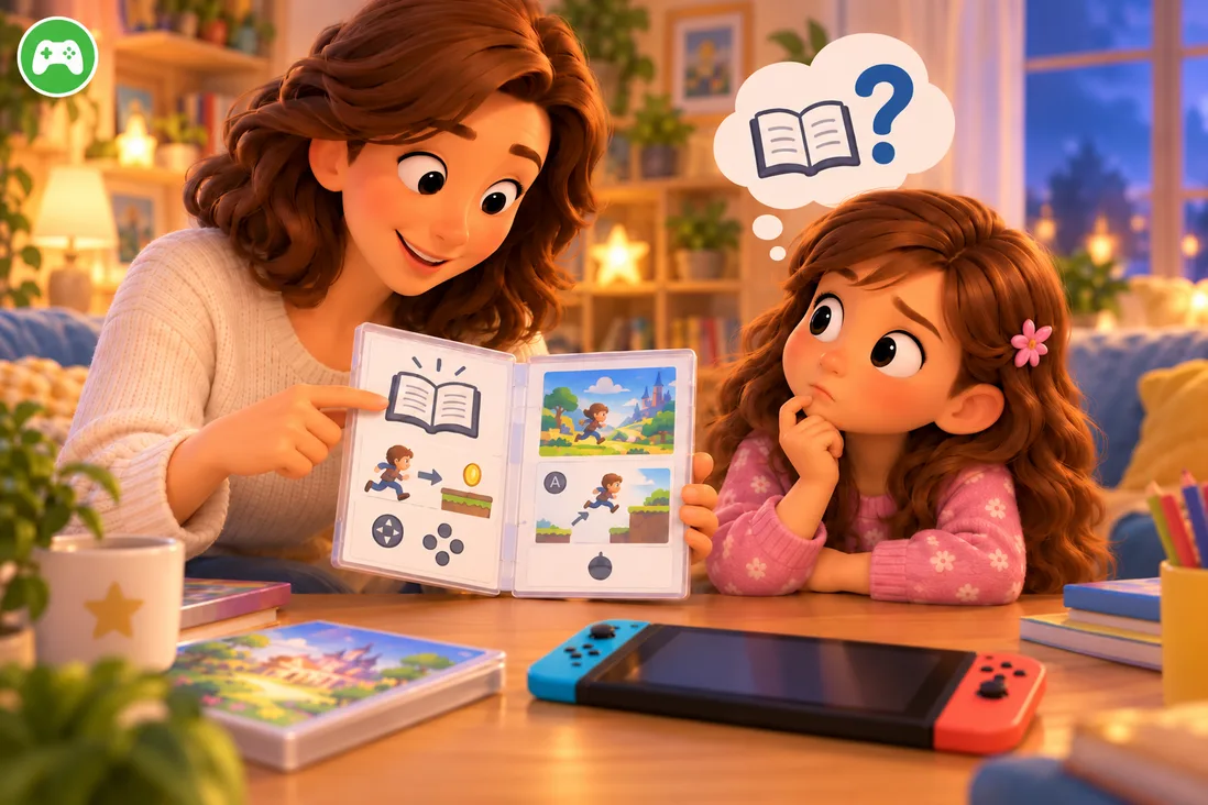 Illustration de Faut-il savoir lire pour jouer à la Nintendo Switch ?