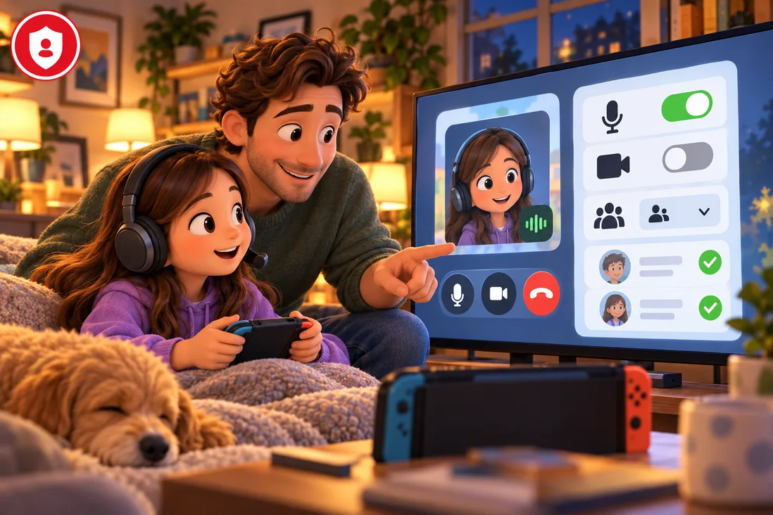 Illustration de GameChat sur Switch 2 : quels réglages pour un enfant ?