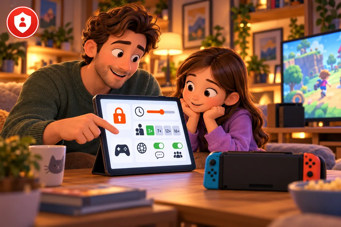 Illustration de Comment configurer le contrôle parental sur Nintendo Switch et Switch 2 ?