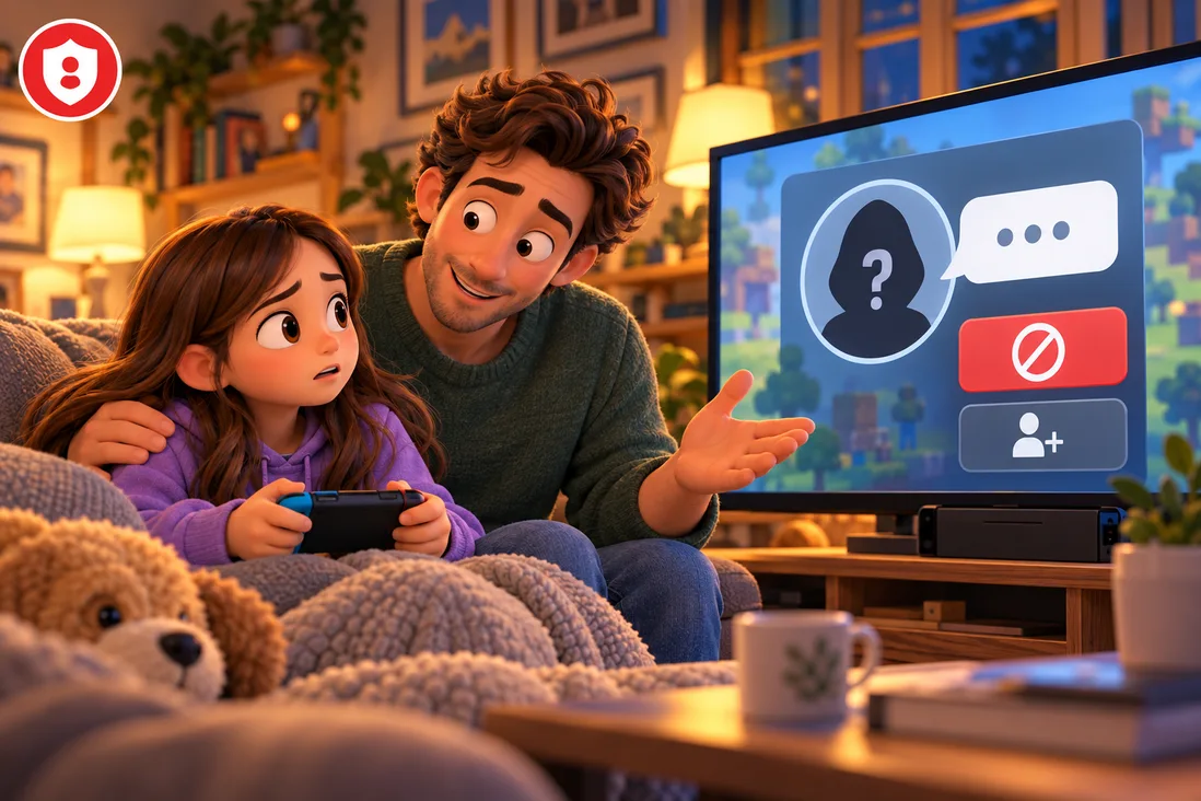 Illustration de Un inconnu peut-il contacter mon enfant sur Nintendo Switch ?
