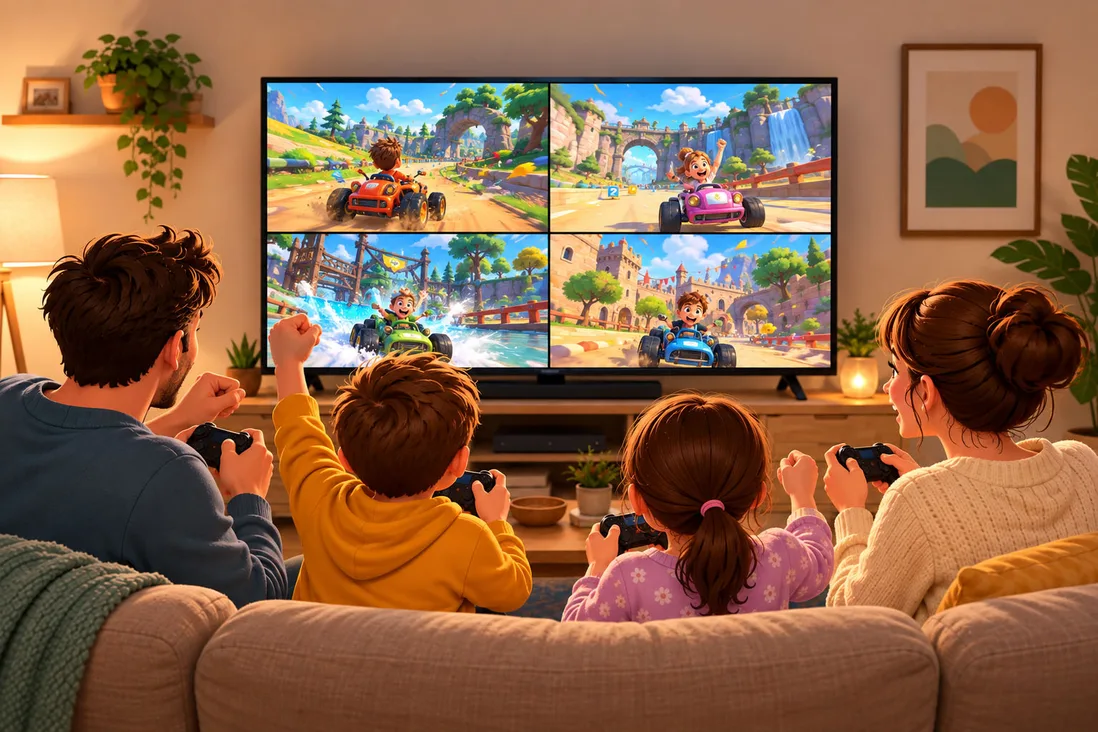 Illustration de Les meilleurs jeux Switch 2 pour jouer en famille
