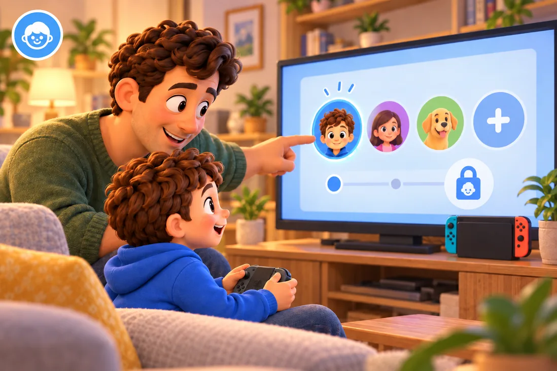 Illustration de Comment créer un profil et un compte enfant sur Nintendo Switch ?