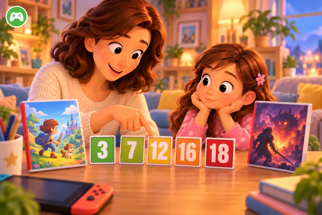 Illustration de PEGI : ce que les parents doivent vraiment regarder