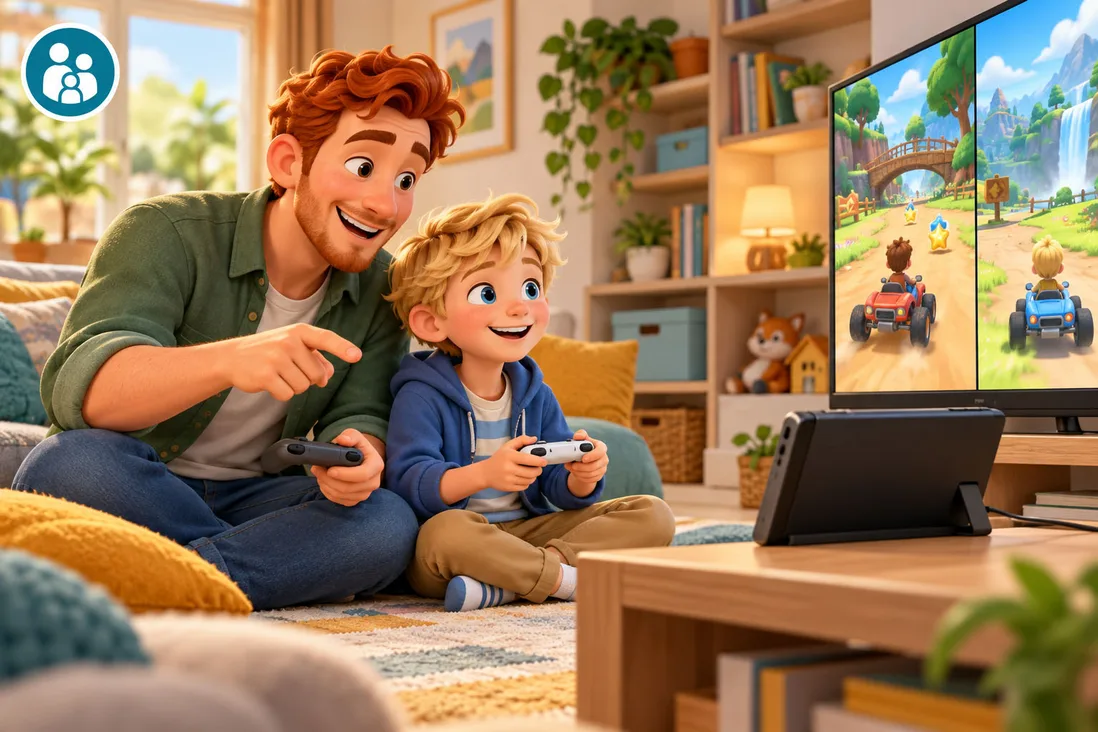 Illustration de Comment jouer à plusieurs sur une seule Nintendo Switch ?