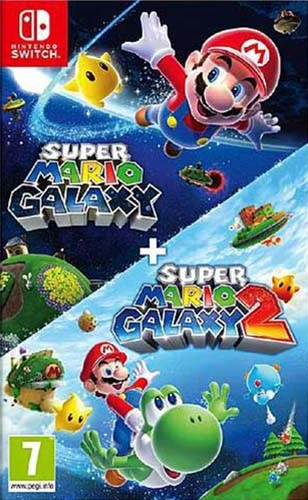 Jaquette de Super Mario Galaxy + Super Mario Galaxy 2