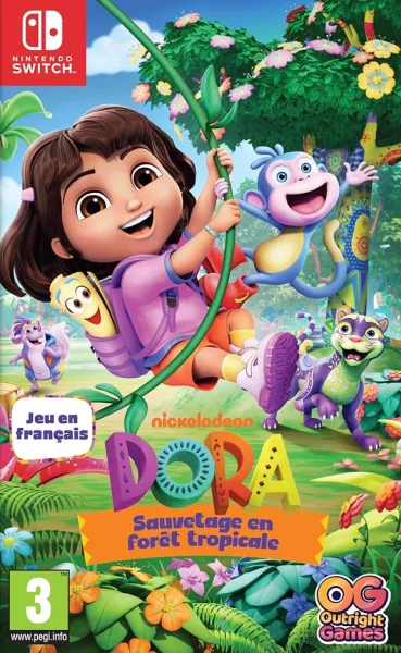 Jaquette de Dora : Sauvetage en forêt tropicale